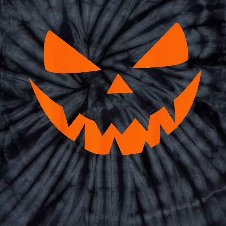 Halloween Costume Jack O Lantern Pumpkin Face Tie-Dye T-Shirt