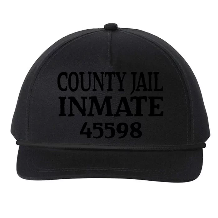 Halloween County Jail Inmate Prisoner Funny Costume Party Snapback Five-Panel Rope Hat