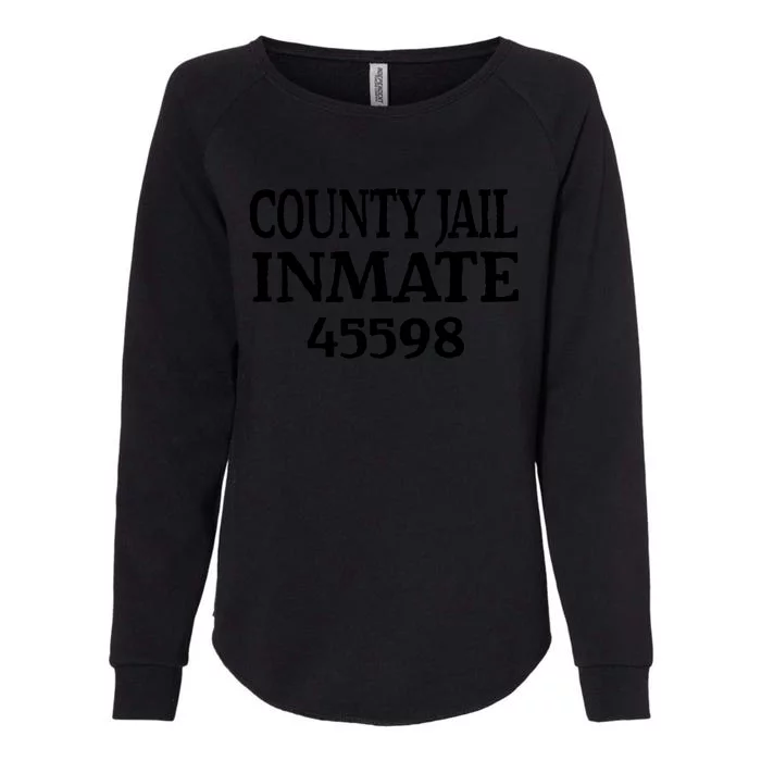 Halloween County Jail Inmate Prisoner Funny Costume Party Womens California Wash Sweatshirt