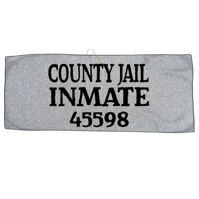 Halloween County Jail Inmate Prisoner Funny Costume Party Large Microfiber Waffle Golf Towel