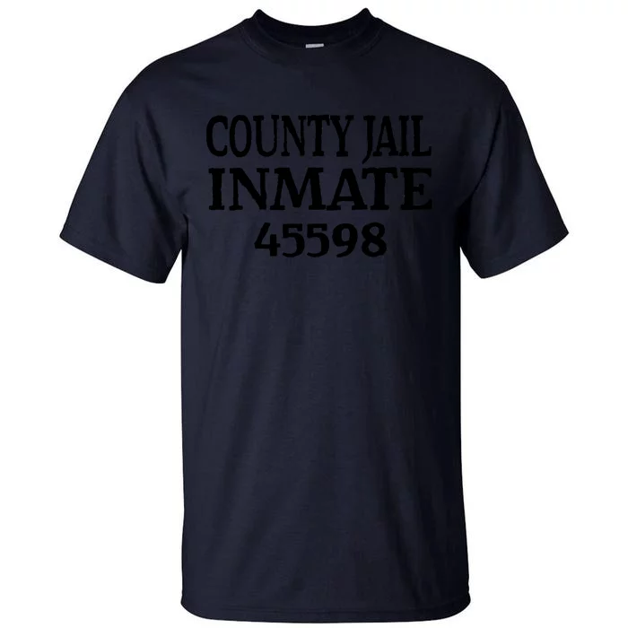 Halloween County Jail Inmate Prisoner Funny Costume Party Tall T-Shirt