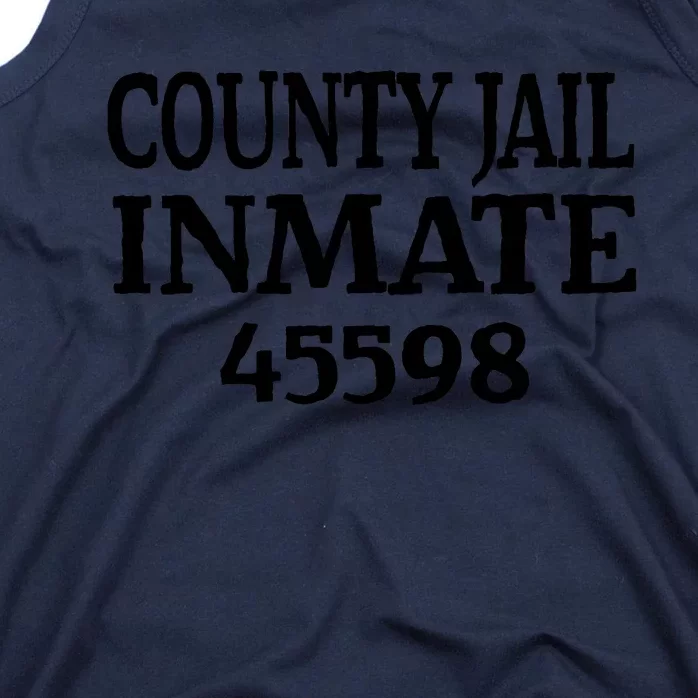 Halloween County Jail Inmate Prisoner Funny Costume Party Tank Top