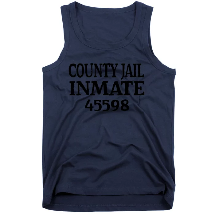 Halloween County Jail Inmate Prisoner Funny Costume Party Tank Top