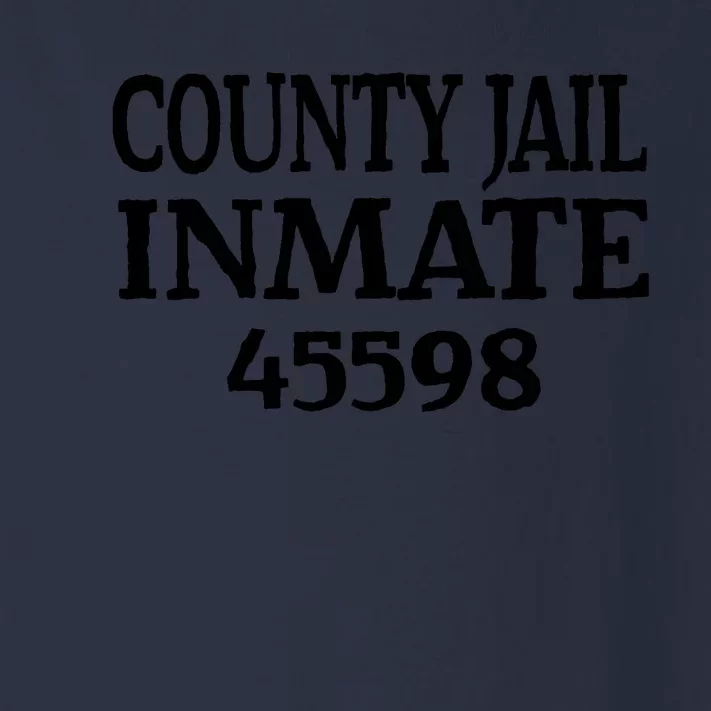 Halloween County Jail Inmate Prisoner Funny Costume Party Toddler Long Sleeve Shirt