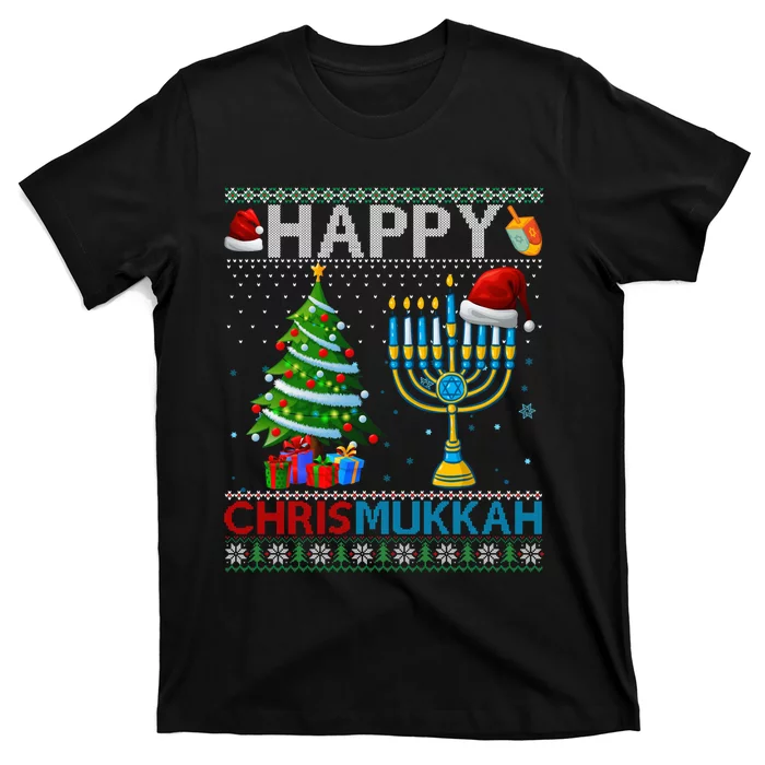 Happy Chrismukkah Jewish Christmas Hanukkah Chanukah T-Shirt