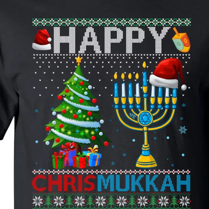 Happy Chrismukkah Jewish Christmas Hanukkah Chanukah Tall T-Shirt