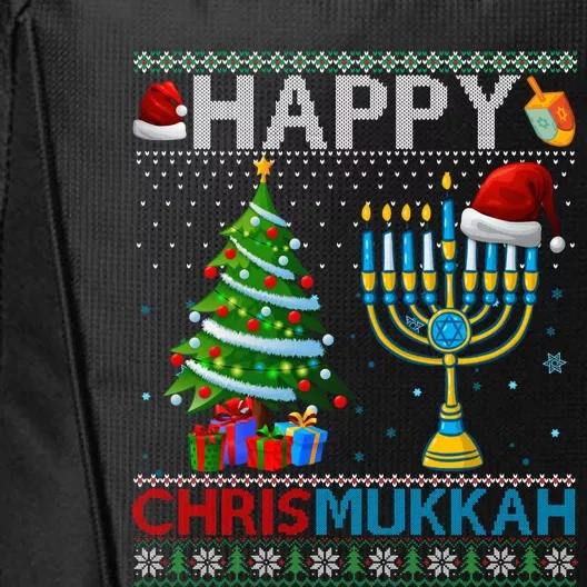 Happy Chrismukkah Jewish Christmas Hanukkah Chanukah City Backpack