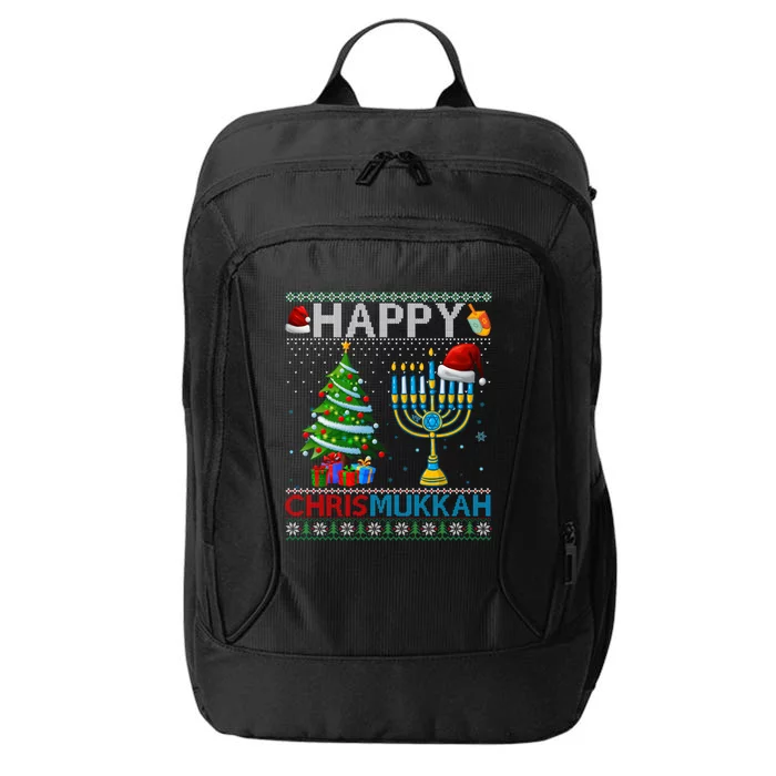 Happy Chrismukkah Jewish Christmas Hanukkah Chanukah City Backpack