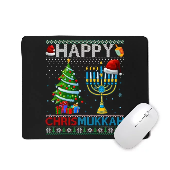 Happy Chrismukkah Jewish Christmas Hanukkah Chanukah Mousepad