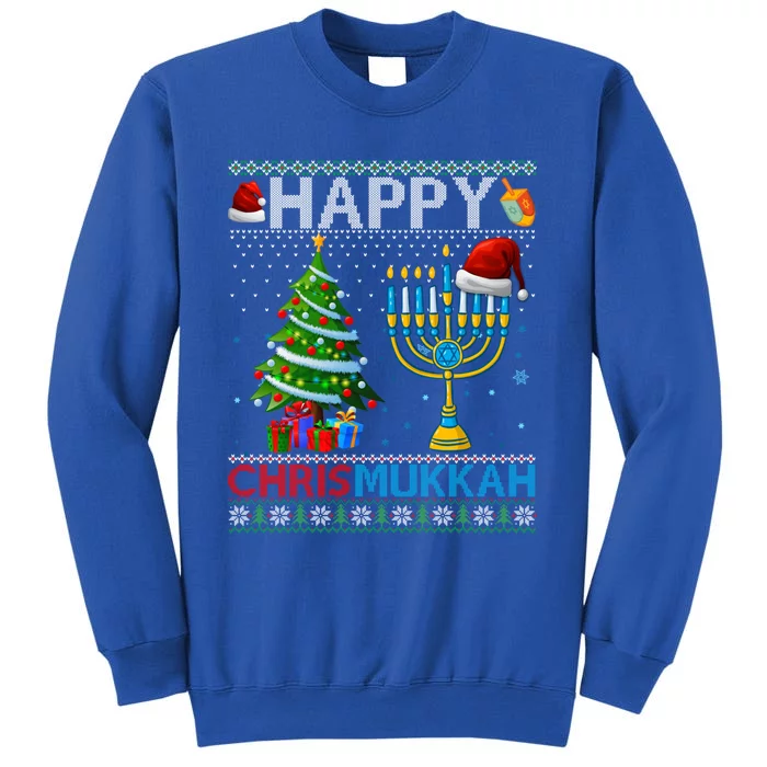 Happy Chrismukkah Jewish Christmas Hanukkah Chanukah Meaningful Gift Tall Sweatshirt