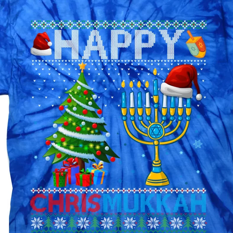 Happy Chrismukkah Jewish Christmas Hanukkah Chanukah Meaningful Gift Tie-Dye T-Shirt