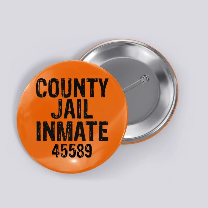 Halloween County Jail Inmate Costume Button