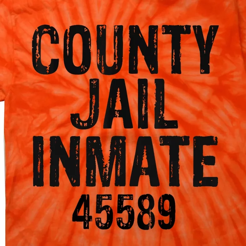 Halloween County Jail Inmate Costume Tie-Dye T-Shirt