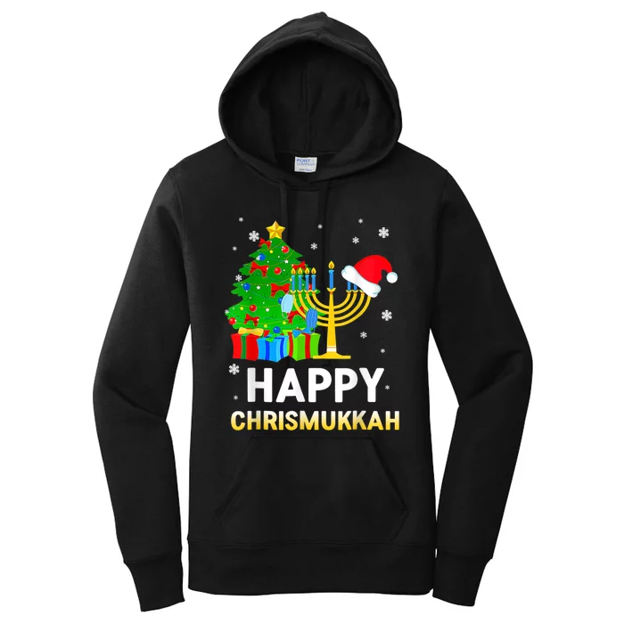 Happy Chrismukkah Jewish Christmas Hanukkah Holiday Chanukah Women's Pullover Hoodie