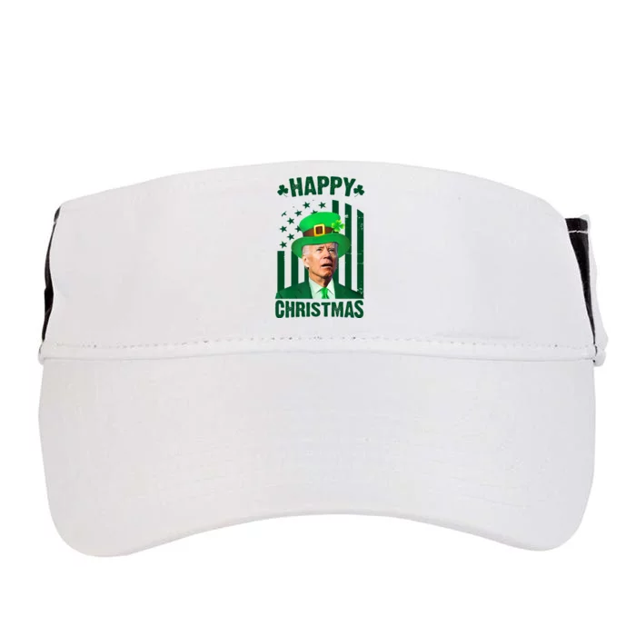 Happy Christmas Joe Biden Funny St Patrick's Day Adult Drive Performance Visor