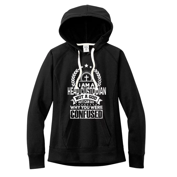 Head Custodian Job Colleague And Coworker Cute Gift Women's Fleece Hoodie