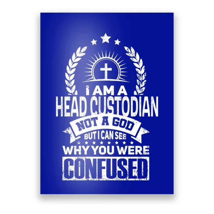 Head Custodian Job Colleague And Coworker Cute Gift Poster