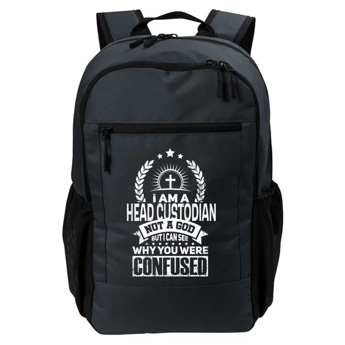 Head Custodian Job Colleague And Coworker Cute Gift Daily Commute Backpack