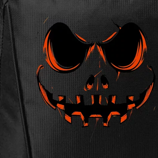 Halloween Costume Jack O Lantern Spooky Funny Pumpkin Face City Backpack