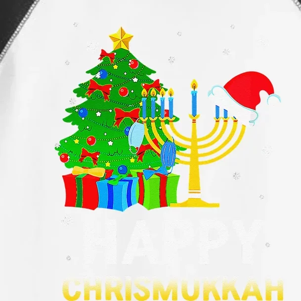 Happy Chrismukkah Jewish Christmas Hanukkah Holiday Chanukah Toddler Fine Jersey T-Shirt