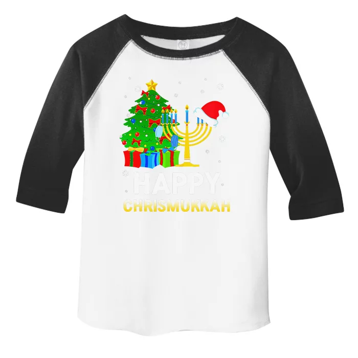 Happy Chrismukkah Jewish Christmas Hanukkah Holiday Chanukah Toddler Fine Jersey T-Shirt