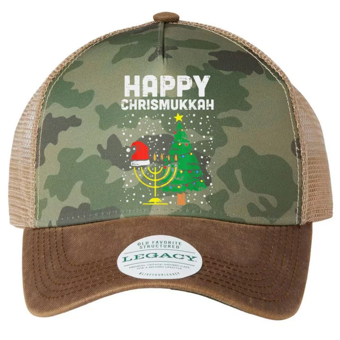 Happy Christmukkah Jewish Christmas Hanukkah Chanukah Gift Gift Legacy Tie Dye Trucker Hat