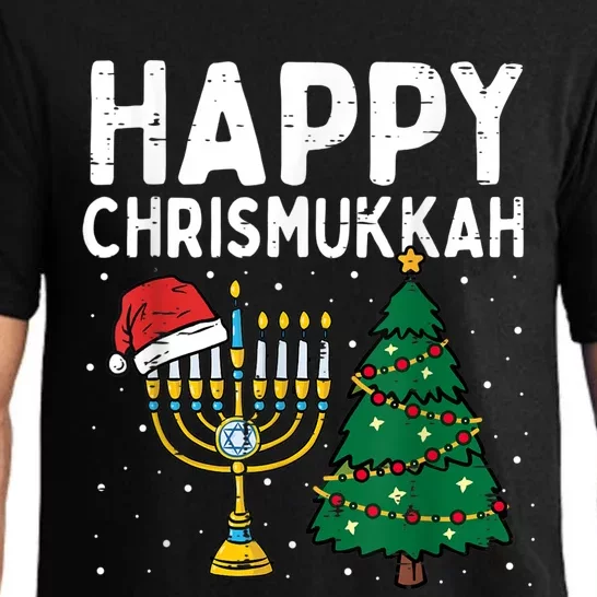 Happy Christmukkah Jewish Jew Christmas Hanukkah Chanukah Pajama Set