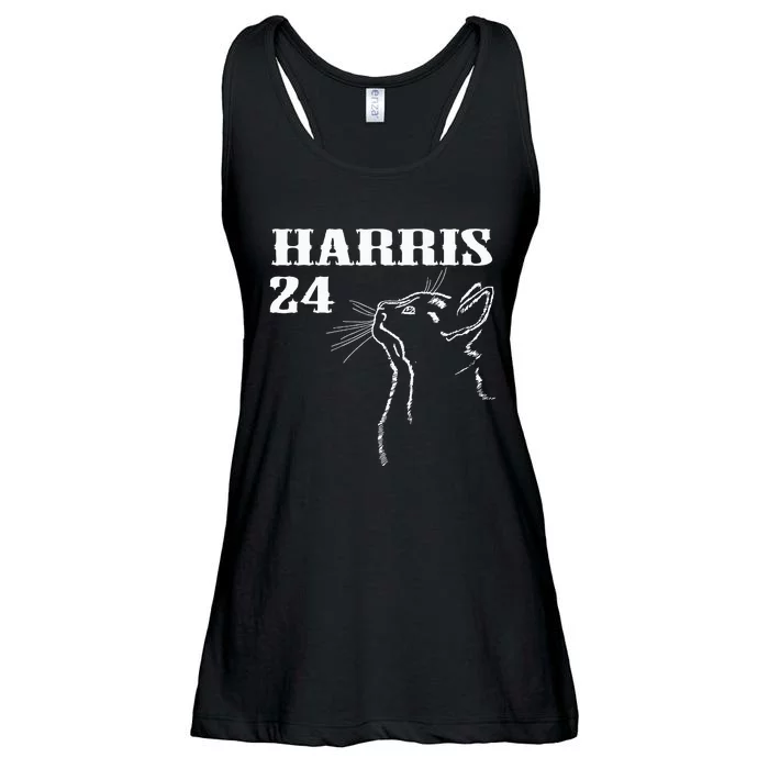 Harris Cat Kamala Cat Lady Ladies Essential Flowy Tank