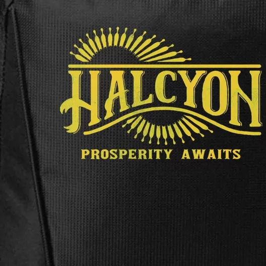 Halcyon Colony Logo The Outer Worlds Logo City Backpack