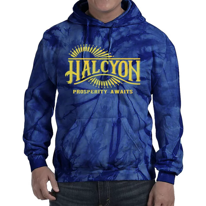 Halcyon Colony Logo The Outer Worlds Logo Tie Dye Hoodie