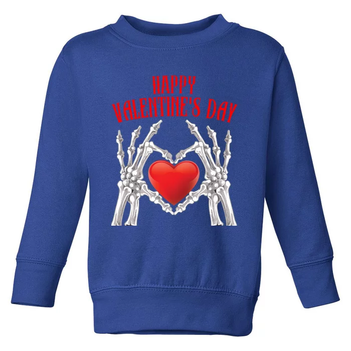 Heart Couples Love Husband Wife Happy Valentine's Day Gift Toddler Sweatshirt