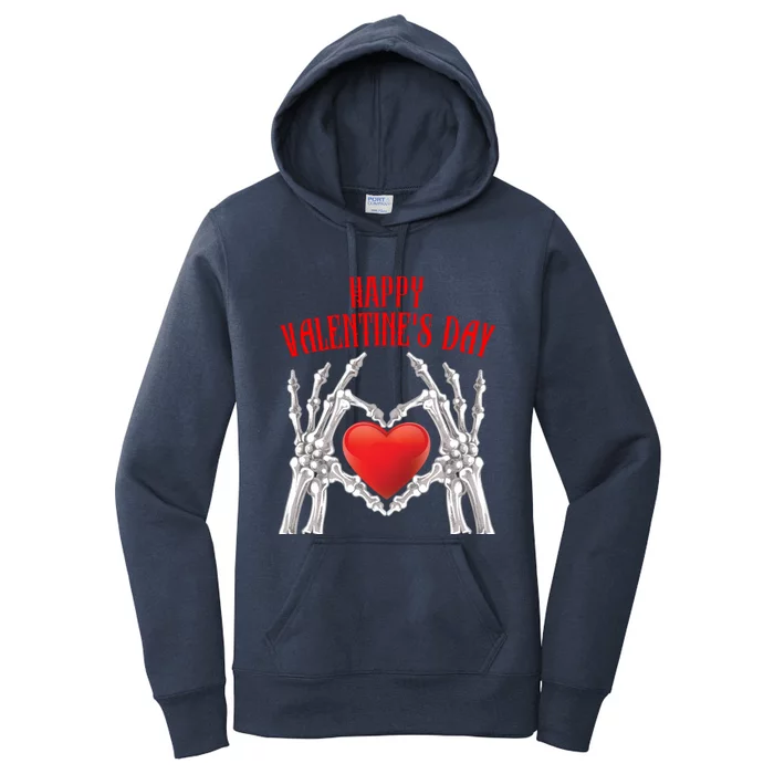 Heart Couples Love Husband Wife Happy Valentine's Day Gift Women's Pullover Hoodie