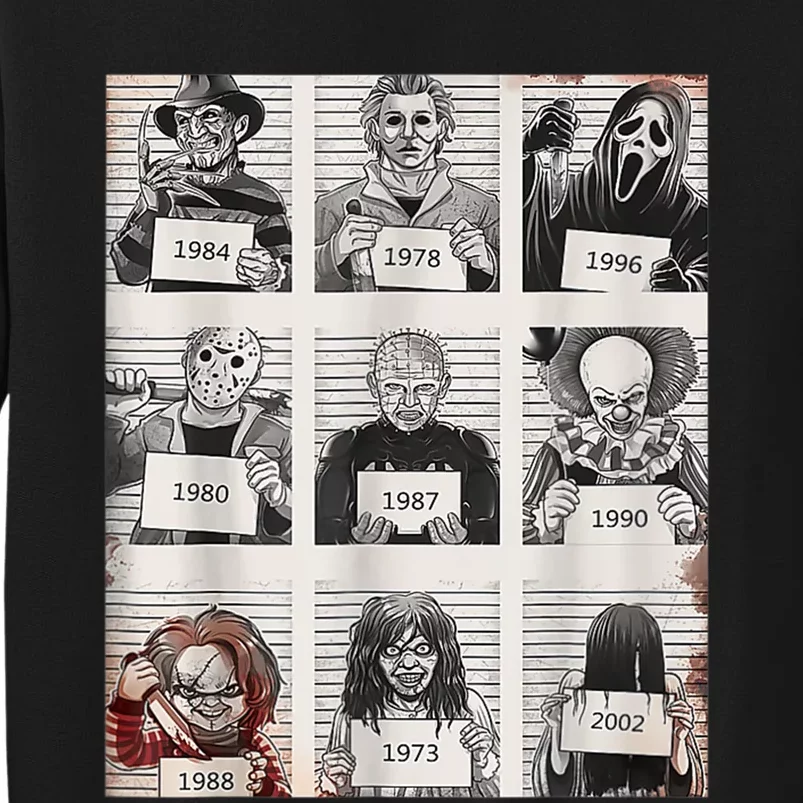 Halloween Creepy Legends Killer Mugshots Horror Fan Sweatshirt