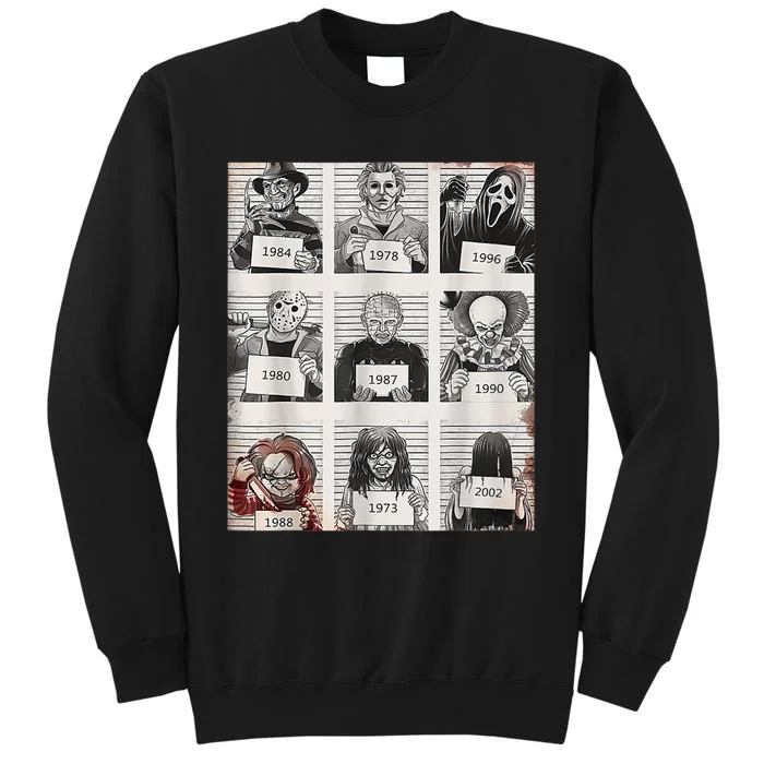 Halloween Creepy Legends Killer Mugshots Horror Fan Sweatshirt