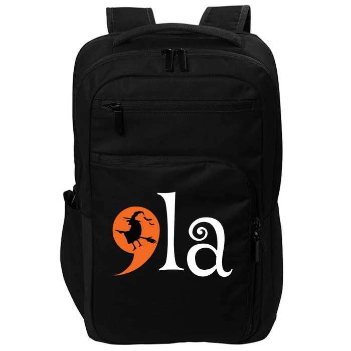 Halloween Comma La Kamala Harris 2024 Presidential Campaign Impact Tech Backpack