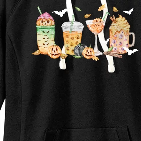 Halloween Coffee Latte Lover Women's Fleece Hoodie