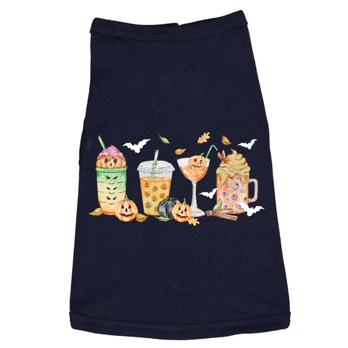 Halloween Coffee Latte Lover Doggie Tank