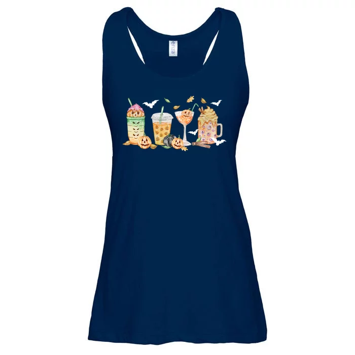 Halloween Coffee Latte Lover Ladies Essential Flowy Tank