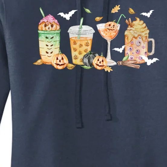 Halloween Coffee Latte Lover Women's Pullover Hoodie