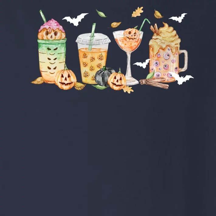 Halloween Coffee Latte Lover Toddler Long Sleeve Shirt