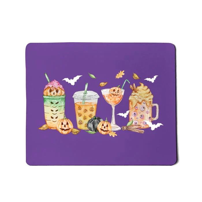 Halloween Coffee Latte Lover Mousepad