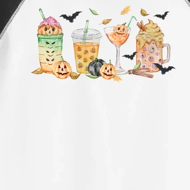 Halloween Coffee Latte Lover Toddler Fine Jersey T-Shirt