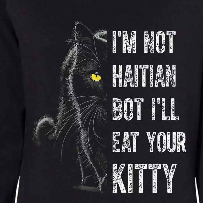 Haitian Cat Lover Kitty Lover Womens California Wash Sweatshirt