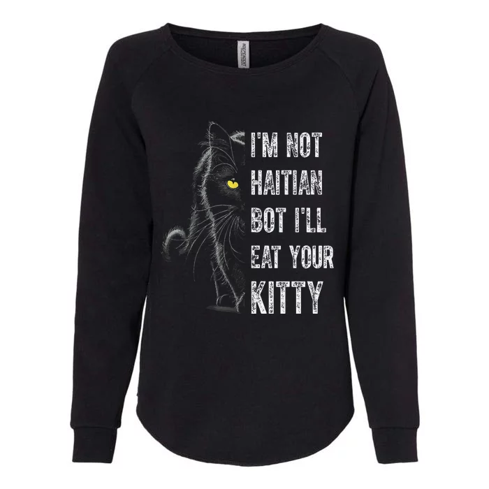 Haitian Cat Lover Kitty Lover Womens California Wash Sweatshirt