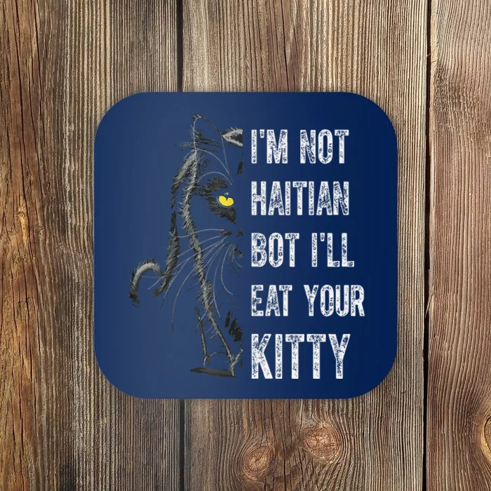 Haitian Cat Lover Kitty Lover Coaster