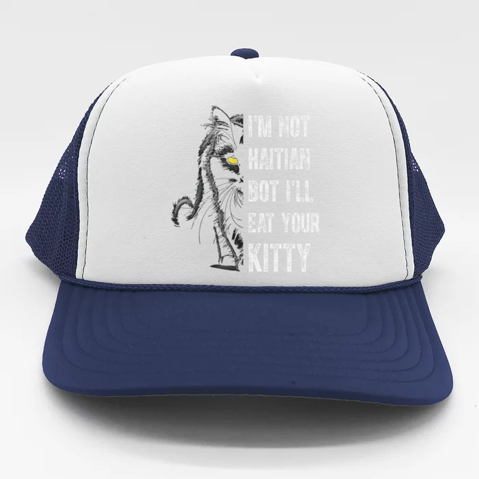 Haitian Cat Lover Kitty Lover Trucker Hat