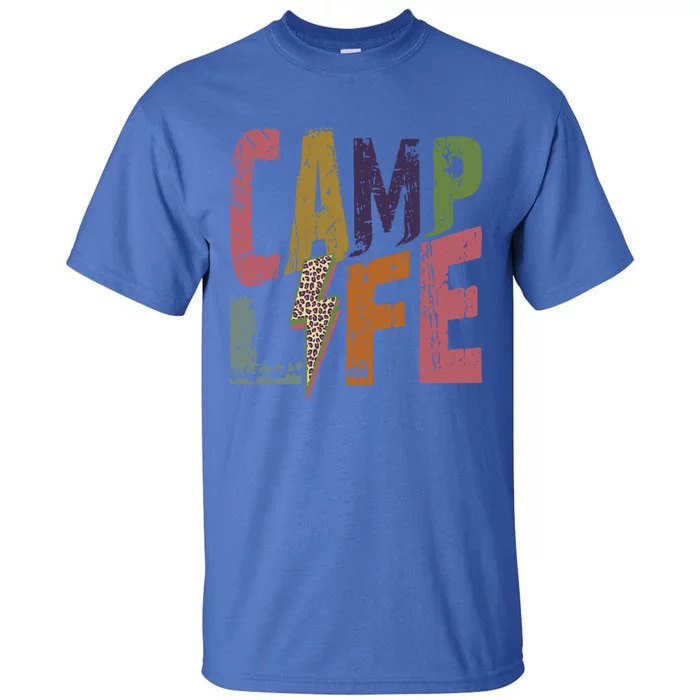 Happy Camp Life Fun Camping And Hiking Happy Camper Meaningful Gift Tall T-Shirt