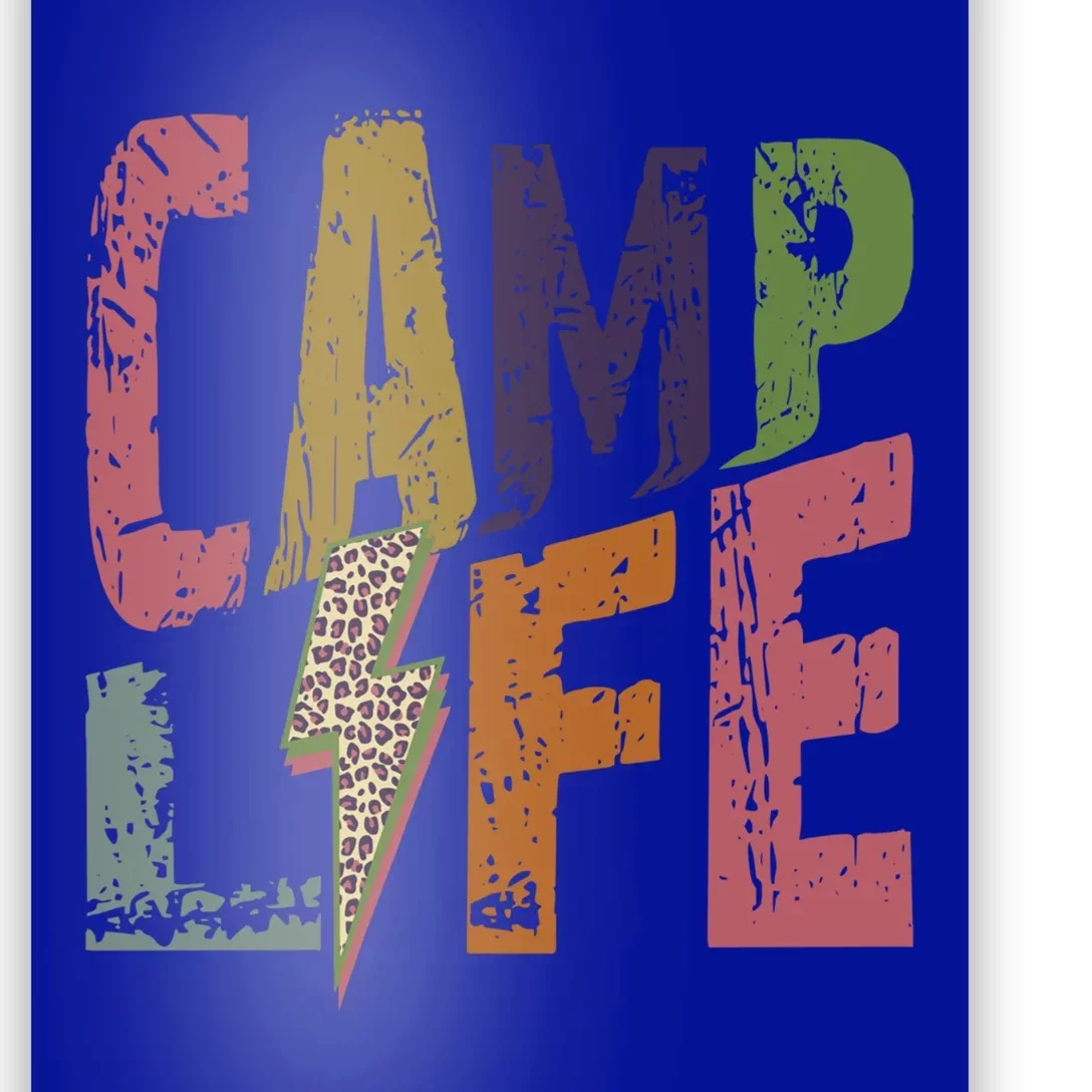 Happy Camp Life Fun Camping And Hiking Happy Camper Meaningful Gift Poster