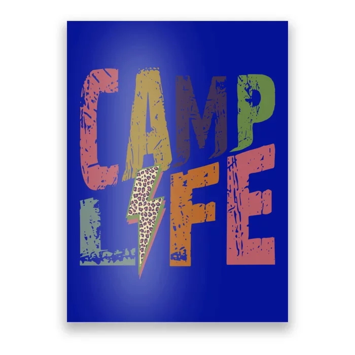 Happy Camp Life Fun Camping And Hiking Happy Camper Meaningful Gift Poster