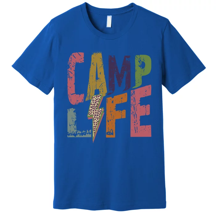 Happy Camp Life Fun Camping And Hiking Happy Camper Meaningful Gift Premium T-Shirt